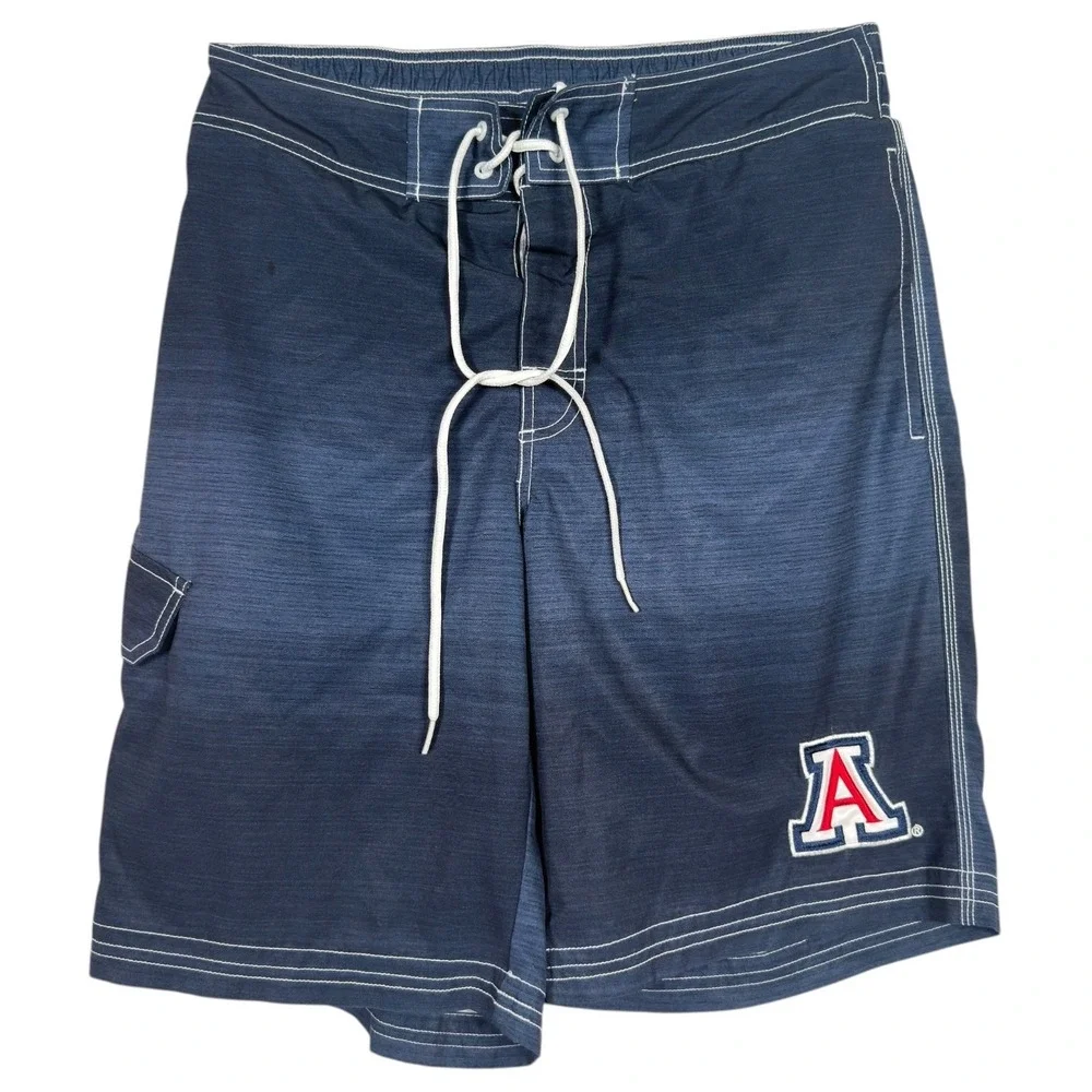 Arizona Wildcats Board Shorts Men's Medium Blue NCAA Swim Trunks